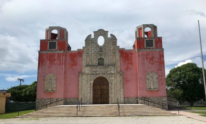 The Chapel of Our Lady of La Merced in Miami. Main facade.