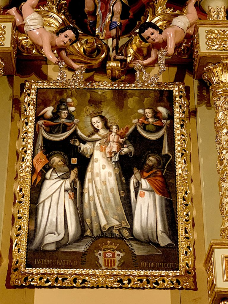 Virgin of Mercy (La Merced) Anonymous, Cusco, Peru, 18th century, oil on canvas The Chapel of La Merced, Miami