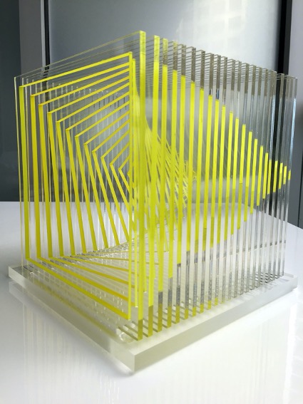 Wuilfredo Soto Infinity in Yellow, 2015 Laser cut painted acrylic