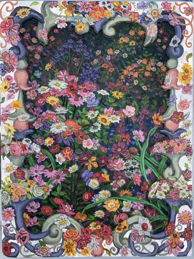 Matt Jacobs Fertile Garden, 2020 12x9 inches oil on inset panel