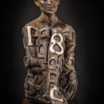 Marek Zyga, “Heaven Wait,” Bronze, 36 x 10 x12 in