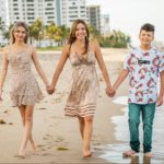 Karen con sus hijos Breana y Gavin