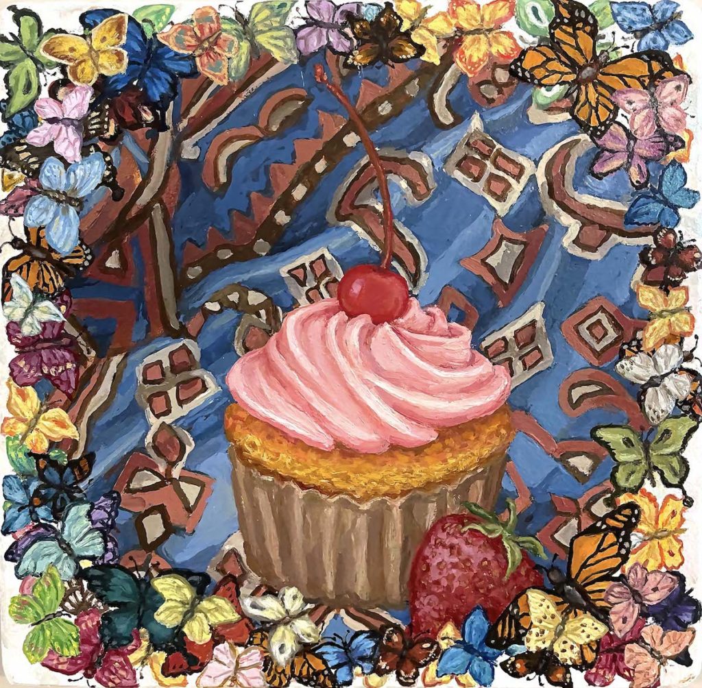 Matt Jacobs Cupcake on a carpet (2021)