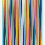 StevenSalzman_Energy, Matter, and Information Equivalence 2018. Acrylic and interference acrylic on canvas 84 x 64