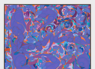 Tunji Adeniyi-Jones Triple Dive Violet II, 2022 Oil on canvas 80 x 90 inches