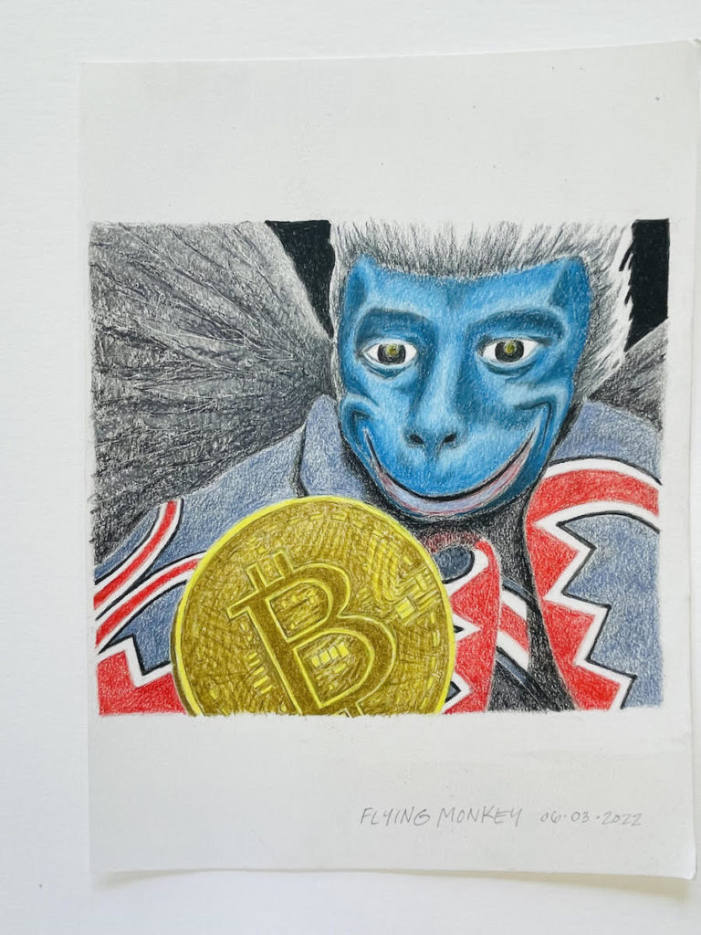 Bitcoin Monkey, 2022 Drawing