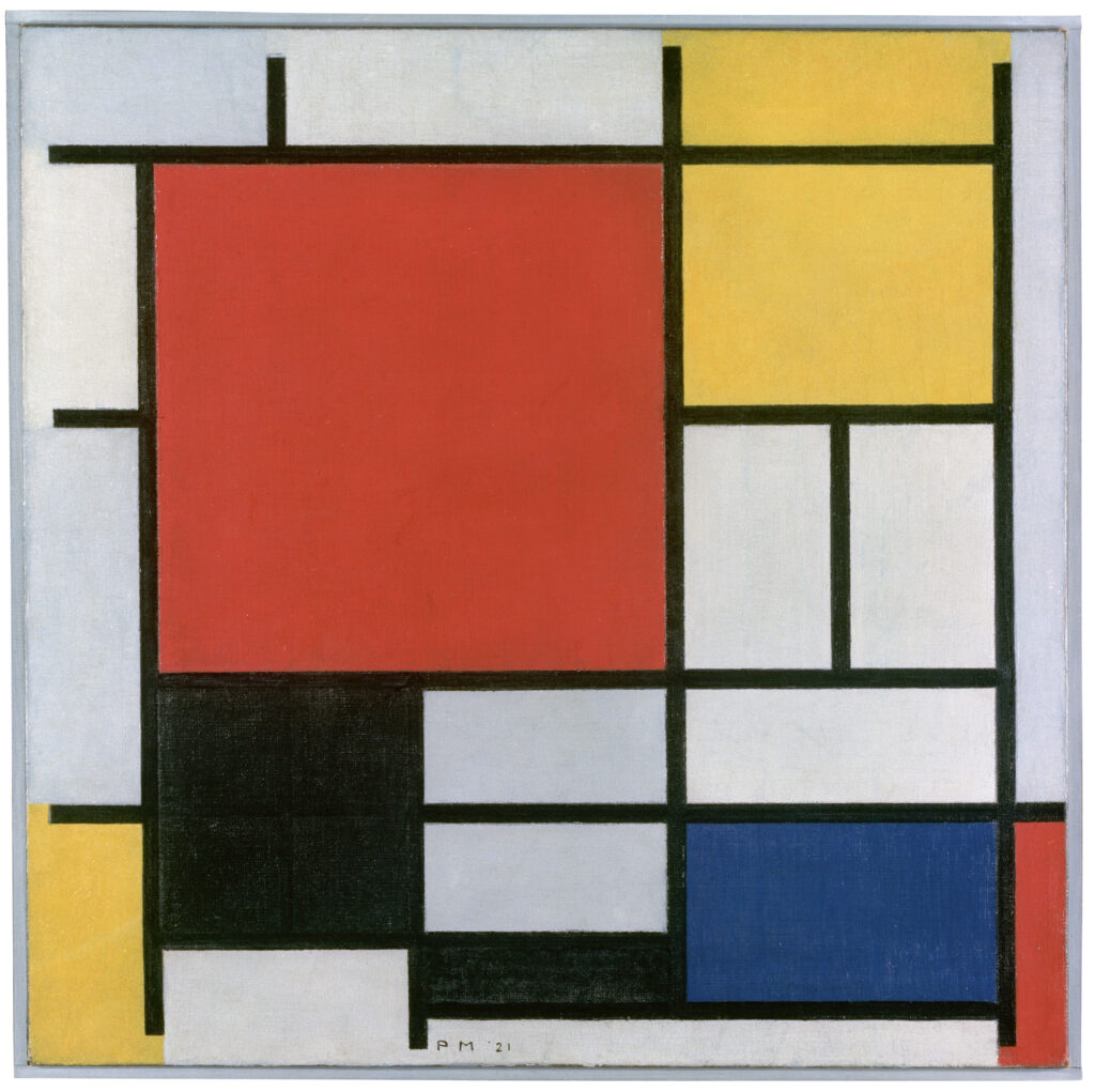 Piet Mondrian, Composition with Red, Blue, Yellow, and Black (1921)