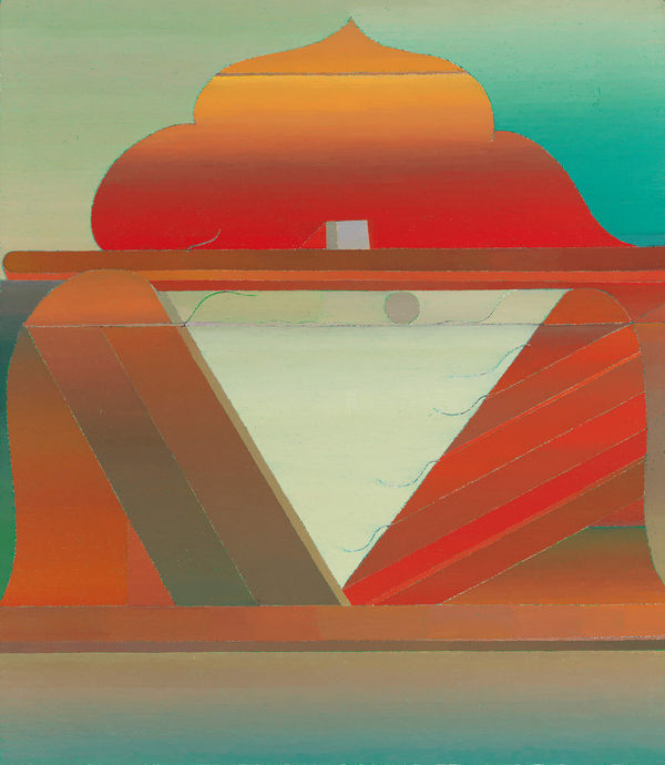 Miyoko Ito, Island in the Sun, 1978. Oil on canvas, 38 x 33 inches.