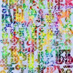 Why Do I Feel Comfortable Around Strangers 2023 Mixed Media oil enamel on canvas 60×48 inches