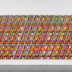 Blaze, Acrylic on canvas, 85 x 152 3/4 x 1 3/8 inches, 1971, ©Sean Scully; Courtesy Lisson Gallery