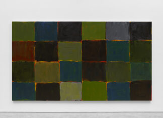 Guadalupe, Oil on aluminum, 85 x 150 x 2 1/8 inches, 2022, ©Sean Scully; Courtesy Lisson Gallery
