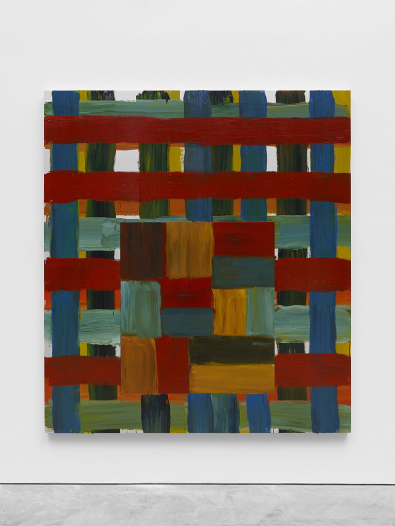 Dark In, Oil on aluminum, 85 x 75 x 2 1/8 inches, 2023, ©Sean Scully; Courtesy Lisson Gallery