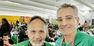 Alejandro Pagni y Eduardo Biscayart