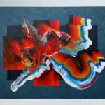 Poinciana #10, Acrylic on Canvas, 31.5” x 41.5”, 2023