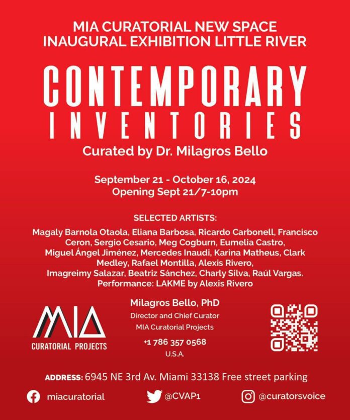 "Contemporary Inventories: Sergio Cesario" Opens at MIA Curatorial Projects