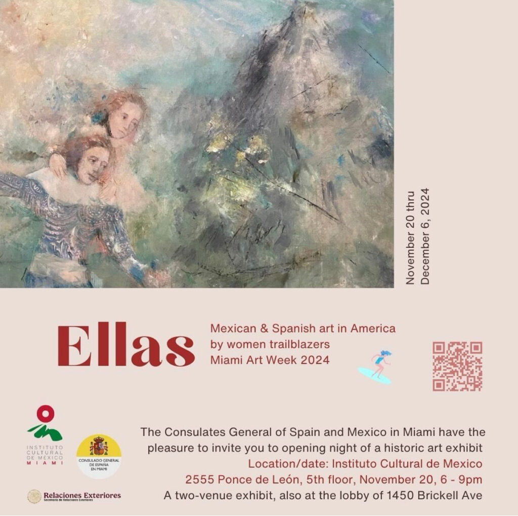 "Ellas" – A Historic Art Exhibit Celebrating Women Artists During Miami Art Week and International Day for the Elimination of Violence Against Women