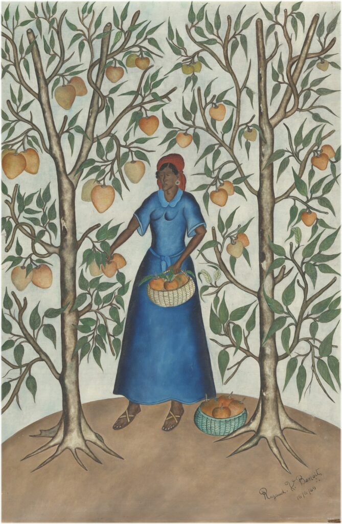 Rigaud Benoit, Woman Picking Mangos