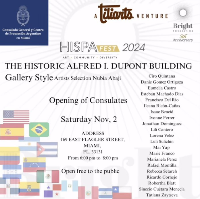 Hispafest 2024 Alfred Dupont Building Exibition