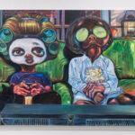 Artwork by Ndidi Emefiele presented by Rele Gallery in the Nova sector of Art Basel Miami Beach 2023.