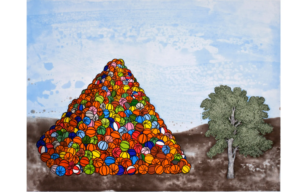 David Huffman (American, born 1963). Basketball Pyramid, 2007.