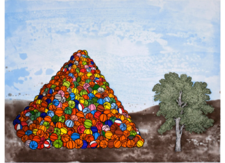 David Huffman (American, born 1963). Basketball Pyramid, 2007.