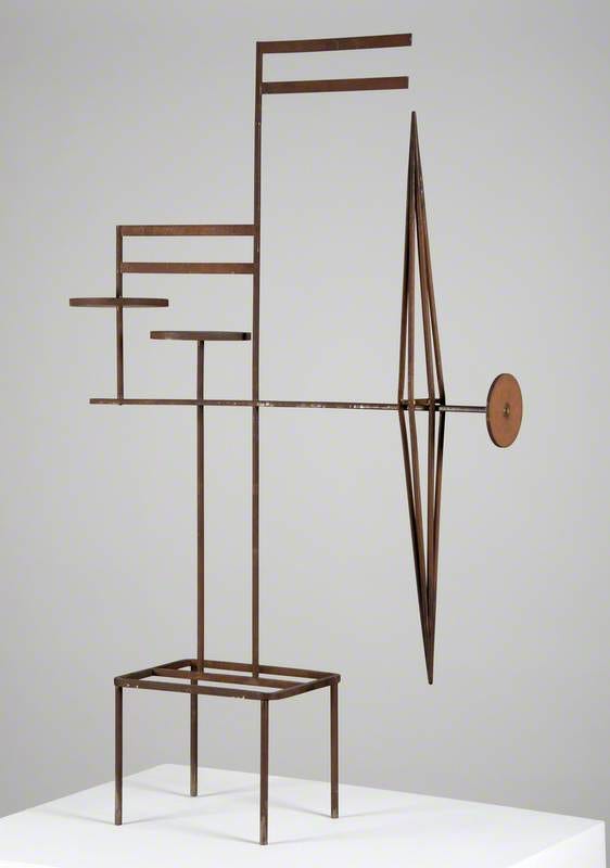 Marlow Moss, Spatial Construction in Steel, 1956–1957.