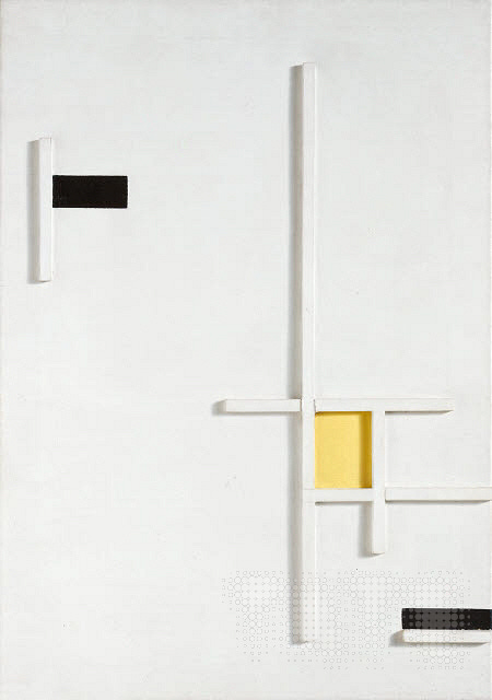 Marlow Moss, Composition in Yellow, Black and White, 1949.