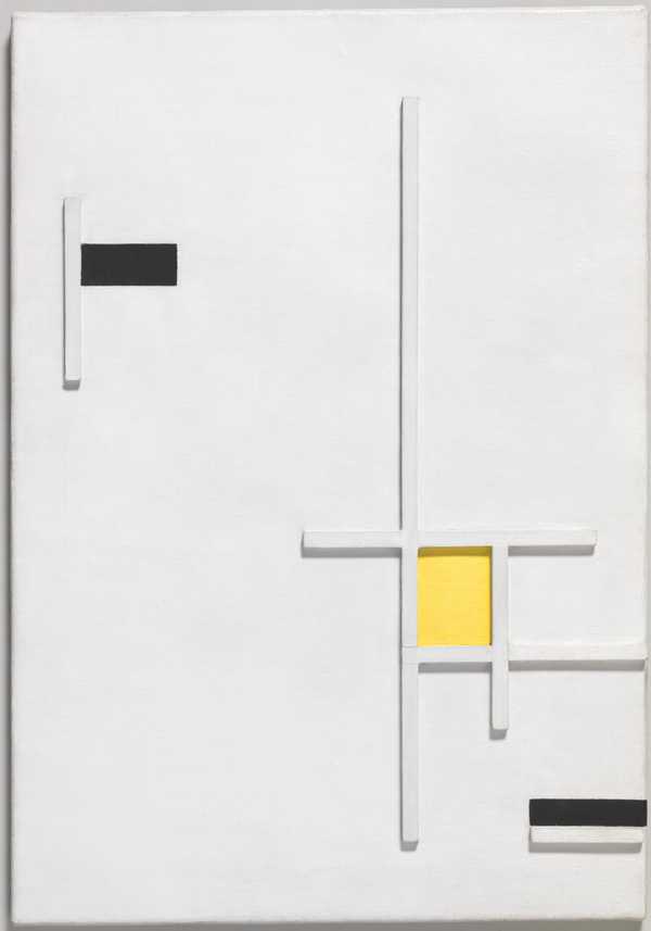 Composition in Yellow, Black and White 1949 by Marlow Moss 1889-1958