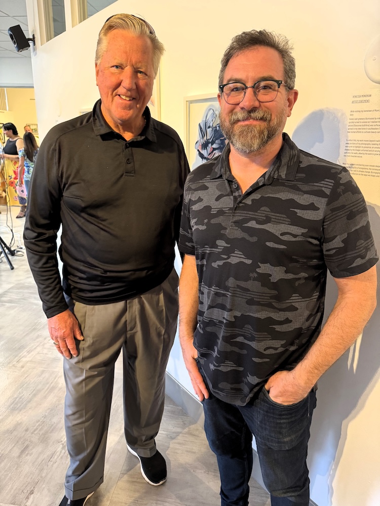 Steve Stock and Dr. Matthew Hoch, professor of environmental sciences at Nova Southeastern University and lecturer