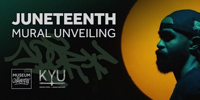 Juneteenth Mural Unveiling followed by Art Talk and Drink Specials at KYU
