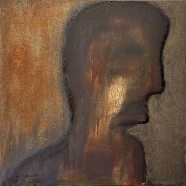 Elba Bello Bound, Acrylic and oil on canvas 20x20 inches