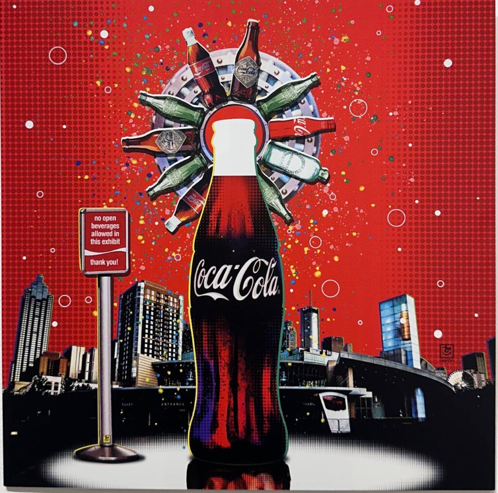 Francisco Ceron Carbonated Icon digital print on metal