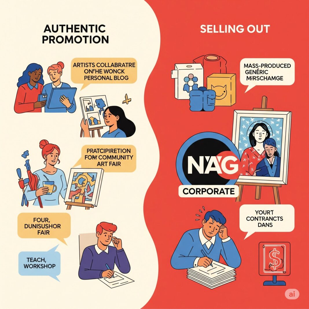 Cómo promocionar tu arte sin venderte