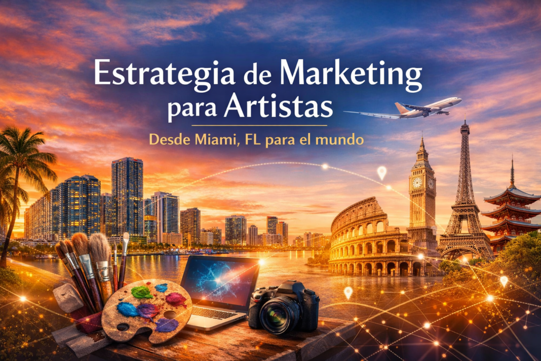 Estrategia de Marketing para Artistas desde Miami, FL para el mundo.