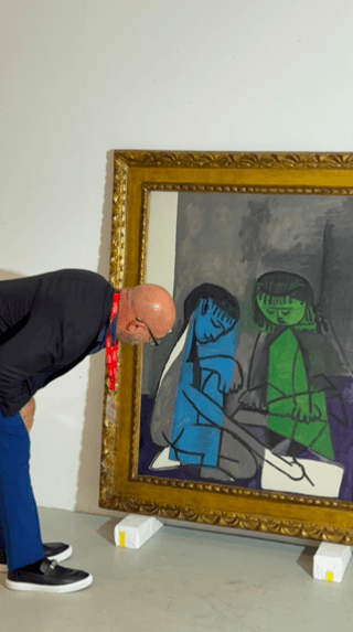 Gary Nader at first sight with Picasso’s The Two Children (1954)