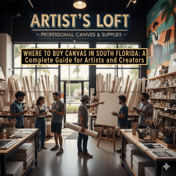 Where to Buy Canvas in South Florida: A Complete Guide for Artists and Creators