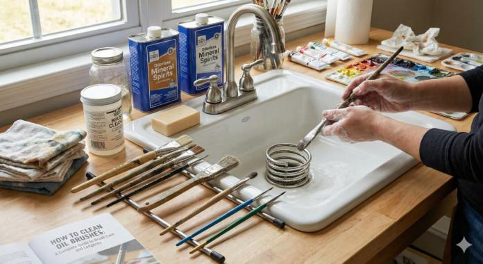 How to Clean Oil Brushes