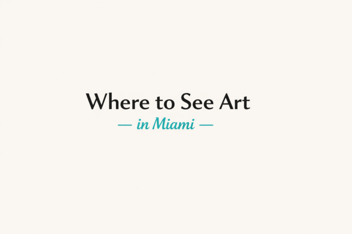 Where to See Art in Miami