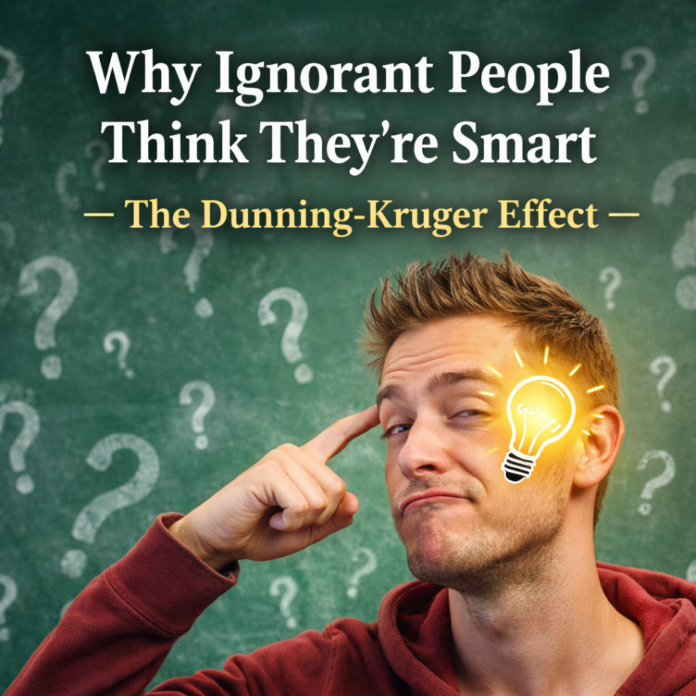 Why Ignorant People Think They’re Smart — The Dunning-Kruger Effect-ChatGPT Image Jan 11, 2026, 10_08_17 AM Why Ignorant People Think They’re Smart — The Dunning-Kruger Effect