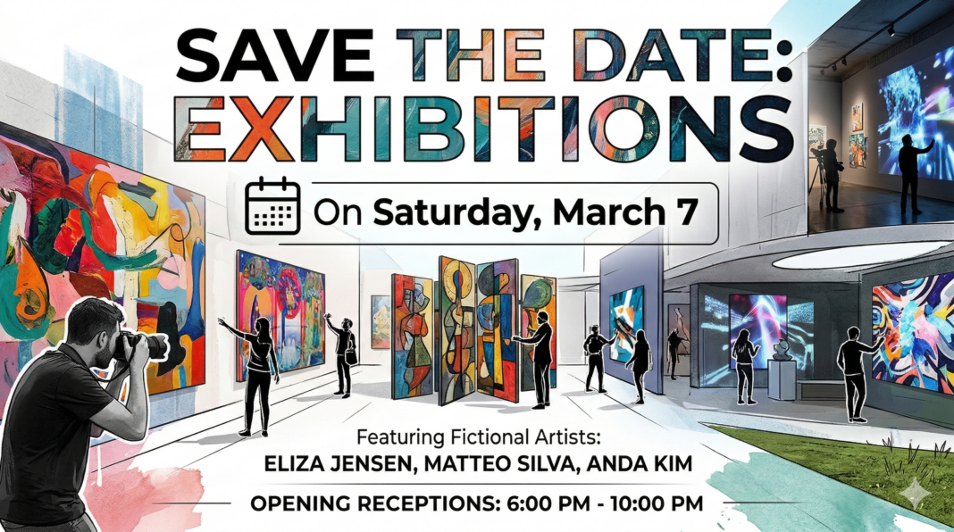 SAVE THE DATE- EXHIBITIONS On Saturday, March 7-Gemini_Generated_Image_dl1m1kdl1m1kdl1m SAVE THE DATE: EXHIBITIONS On Saturday, March 7