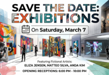 SAVE THE DATE: EXHIBITIONS On Saturday, March 7 SAVE THE DATE: EXHIBITIONS On Saturday, March 7