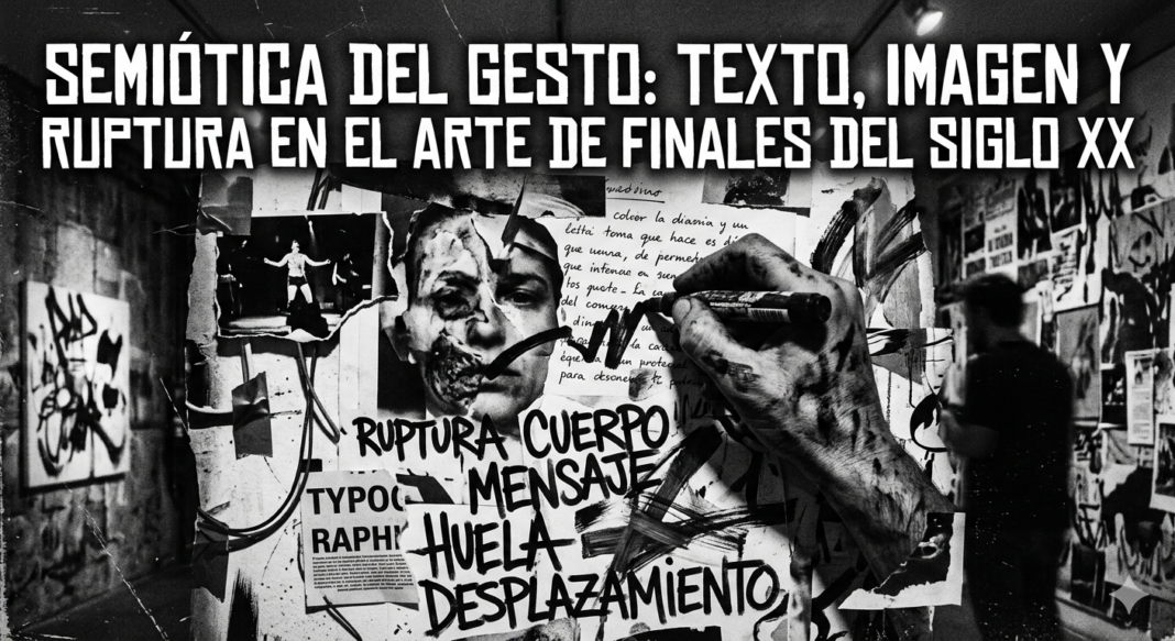 Semiótica del gesto: texto, imagen y ruptura en el arte de finales del siglo XX Semiótica del gesto: texto, imagen y ruptura en el arte de finales del siglo XX