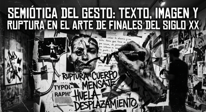Semiótica del gesto: texto, imagen y ruptura en el arte de finales del siglo XX