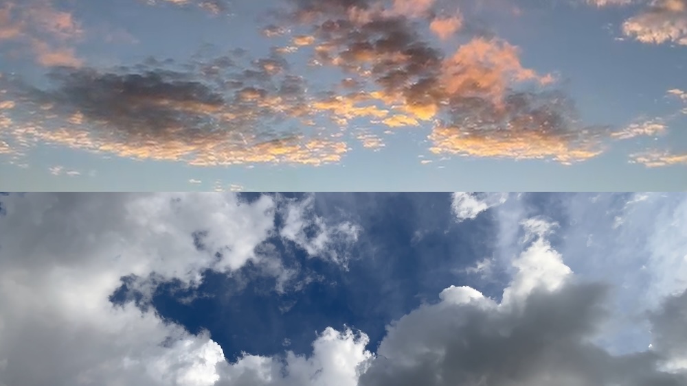 Video still from multi-channel installation, Un Cielo/One Sky, 2026