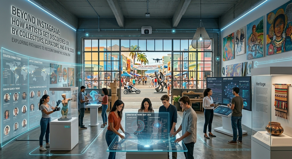 Beyond Instagram: How Artists Get Discovered by Collectors, Curators, and AI in 2026