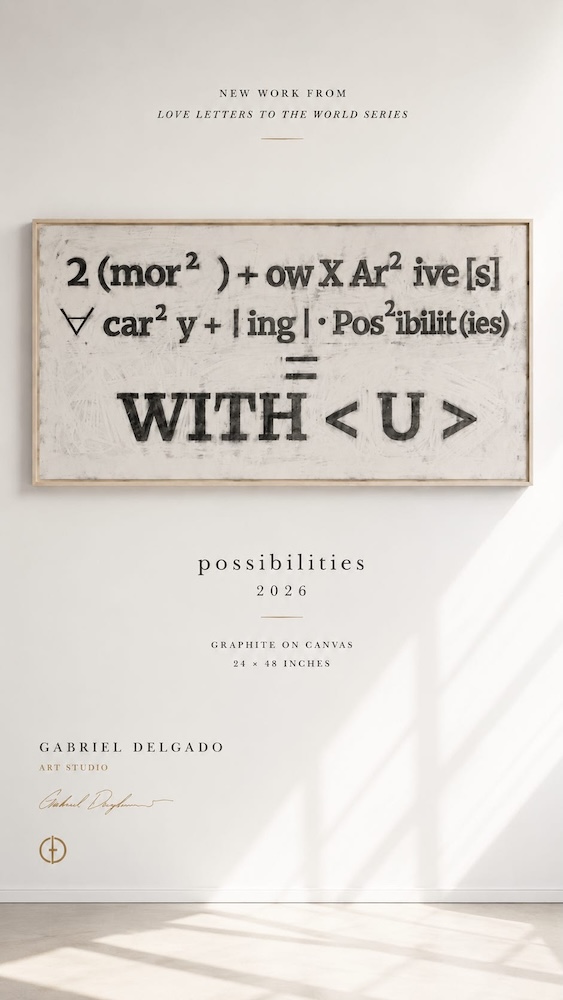 Gabriel Diego Delgado Expands “Love Letters to the World”