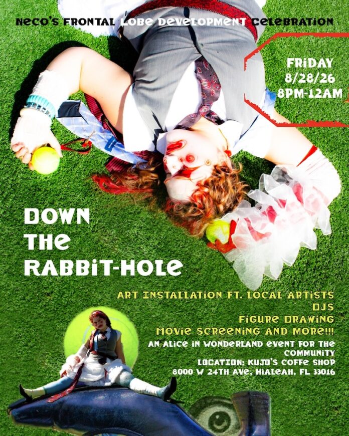DOWN THE RABBIT-HOLE BRINGS MIAMI ARTISTS, PERFORMERS, DJS AND COMMUNITY TOGETHER FOR A NIGHT OF ART, MUSIC & MUTUAL AID