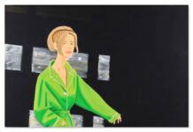 Face to Face: Alex Katz and Julian Opie Explore Identity and the Language of Portraiture at Opera Gallery Miami Alex Katz_Yvonne_in_Green_1995